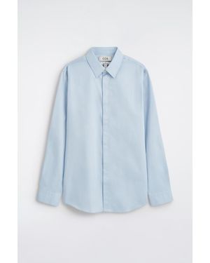 COS Slim Cotton Shirt - Blue