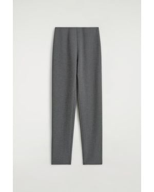 COS Slim Straight-Leg Trousers - Grey