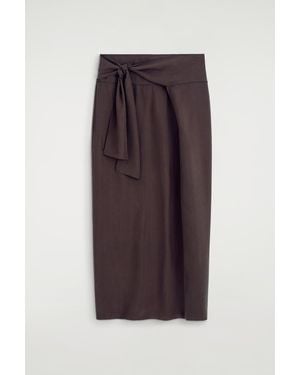 COS Gonna Maxi Drappeggiata - Viola