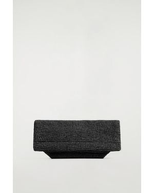 COS Folded Clutch Bag - Black
