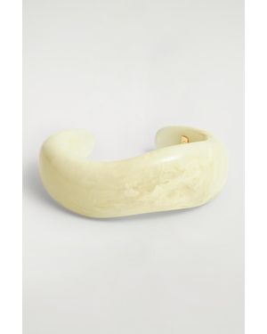 COS Chunky Curved Bangle - Yellow