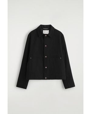 COS Relaxed Selvedge Jean Jacket - Black
