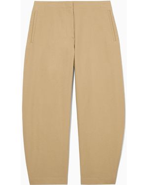COS Balloon-leg Trousers - Natural