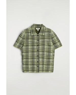 COS Checked Cotton-Jacquard Shirt - Green