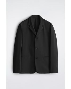 COS Slim Unstructured Tech-Twill Blazer - Black