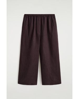 COS Linen Culottes - Red