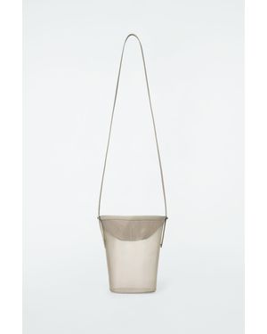 COS Mini Bucket Bag - Mesh - White