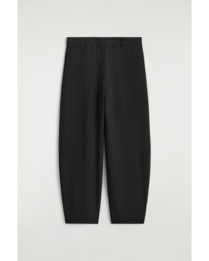 COS Silk Tulip Trousers - Black