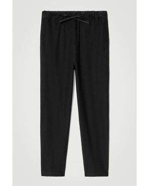 COS Ribbed Jersey Sweatpants - Black