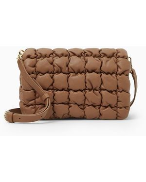 COS Quilted Crossbody Bag - Leather - Brown
