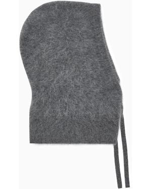 COS Textured Pure Cashmere Balaclava - Gray