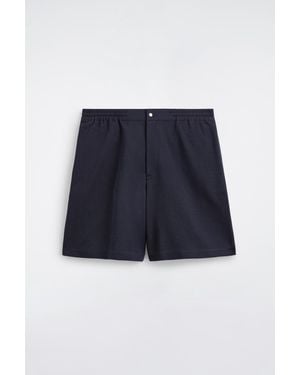 COS Elasticated Panelled Jersey Shorts - Blue