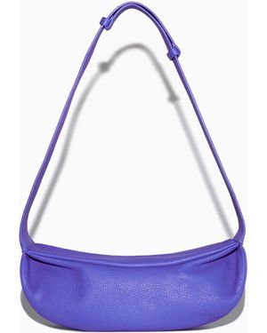 COS Leather Crossbody Bag - Blue