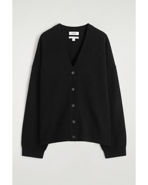 COS Cashmere V-Neck Cardigan - Black