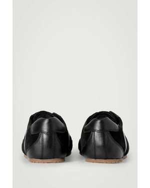 COS Minimal Suede Trainers - Black