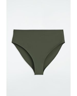 COS High-waisted Scuba Bikini Briefs - Green