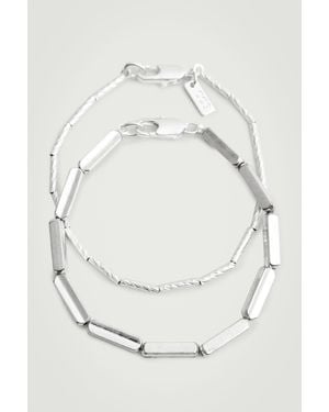 COS 2-pack Chain Bracelets - White