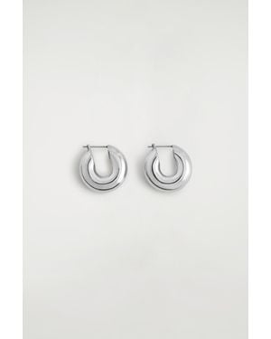 COS Mini Chunky Hoop Earrings - Multicolour
