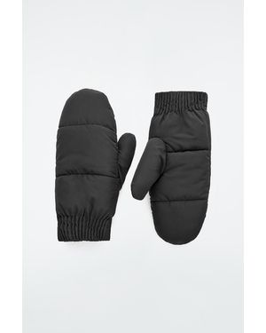 COS Gepolsterte Fäustlinge Mit Shearling-Futter - Schwarz