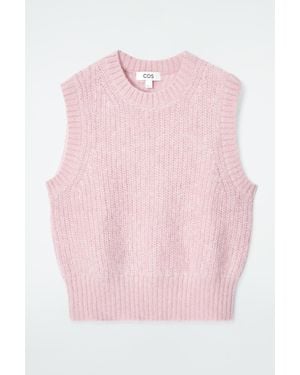 COS Mohair Knit Vest - Pink