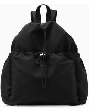 COS Drawstring Backpack - Black