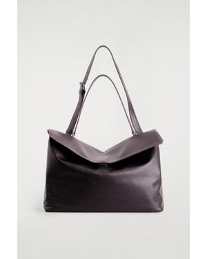 COS Soft Flap Bag - Black