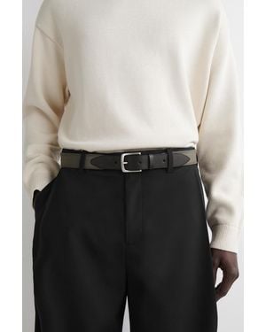 COS Gürtel Mit Lederdetails - Grau