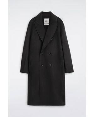 COS Tailored Double-Faced Cashmere Coat - Black