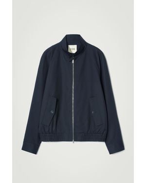 COS Water-Repellent Harrington Jacket - Blue