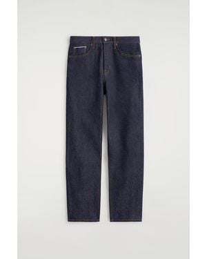 COS Signature Raw Selvedge Straight-leg Jeans - Blue