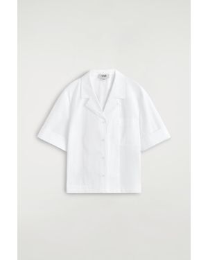 COS Lace-Trimmed Resort Shirt - White