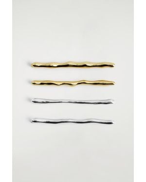 COS 4-Pack Molten Hair Slides - Natural