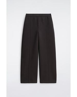 COS Scuba Straight-Leg Pants - Black