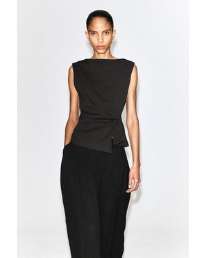 COS Top Mit Twist-Detail - Schwarz
