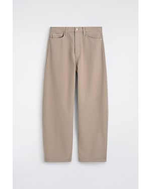COS Mallow Relaxed-Fit Barrel-Leg Jeans - Natural