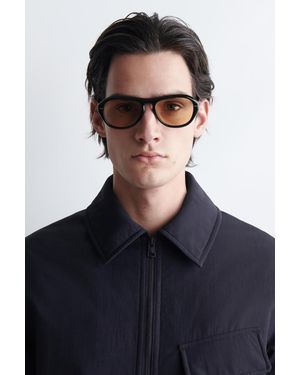 COS Sonnenbrille Mit Ovalem Rahmen - Schwarz
