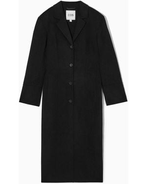 COS Tailored Double-faced Wool Coat - Black