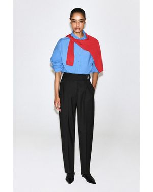 COS Hose Mit Kummerbund Und Barrel-Bein - Blau