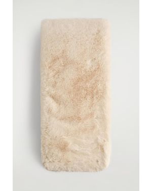 COS Sciarpa Effetto Pelliccia - Neutro