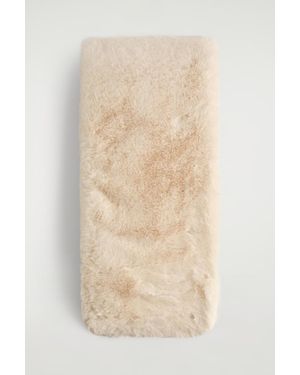 COS Fur-Effect Scarf - Natural