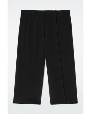COS Tailored Silk Shorts - Black