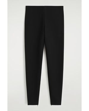 COS Zipped-Cuff Leggings - Black
