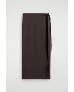 COS Sarong Wrap Skirt - Black