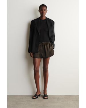 COS Laufshorts Aus Satin - Braun