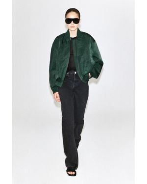 COS Bomberjacke Aus Nylon Mit Raffungen - Grün