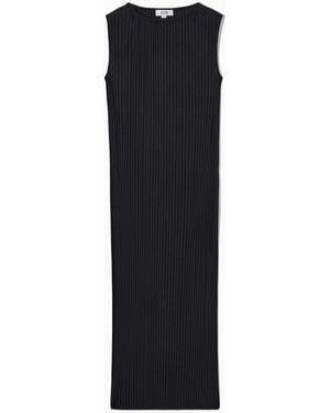 COS Sleeveless Pleated Maxi Dress - Black