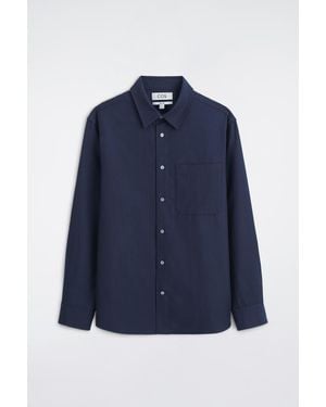 COS Relaxed Twill Shirt - Blue
