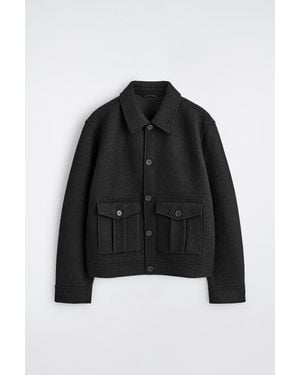 COS Boiled-Wool Jacket - Black