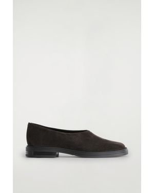 COS Chunky Suede Shoes - Black