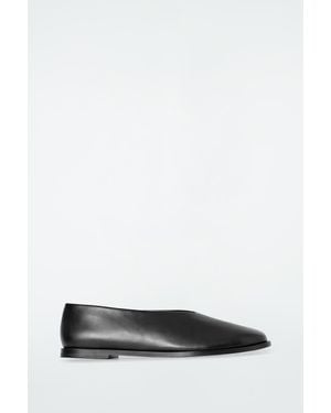 COS Leather Ballet Flats - Black
